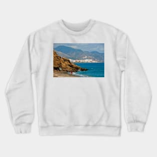 Penoncillo Beach Torrox Costa Nerja Spain Crewneck Sweatshirt